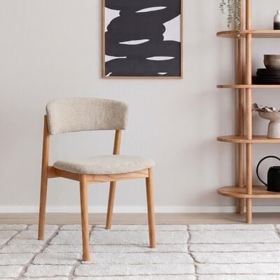 Lempi tuoli lakattu tammi/vaalea beige